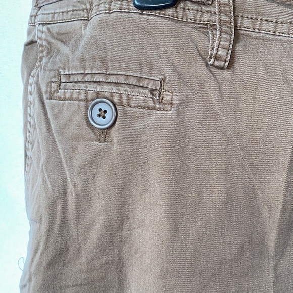 Avenue Chino Plus Size Kahki Style Capris - Picture 4 of 11